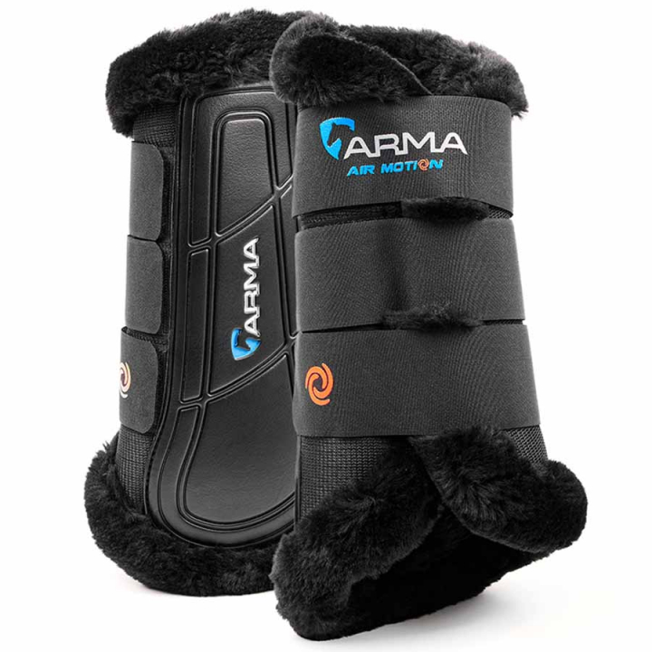 Brushing Boots Air Motion Supafleece Black in the group Horse Tack / Leg Protection / Brushing Boots & Dressage Boots at Equinest (SH104700BA_r)