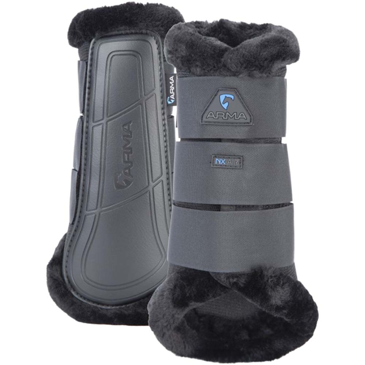 Brushing Boots Air Motion Supafleece Black in the group Horse Tack / Leg Protection / Brushing Boots & Dressage Boots at Equinest (SH104700BA_r)