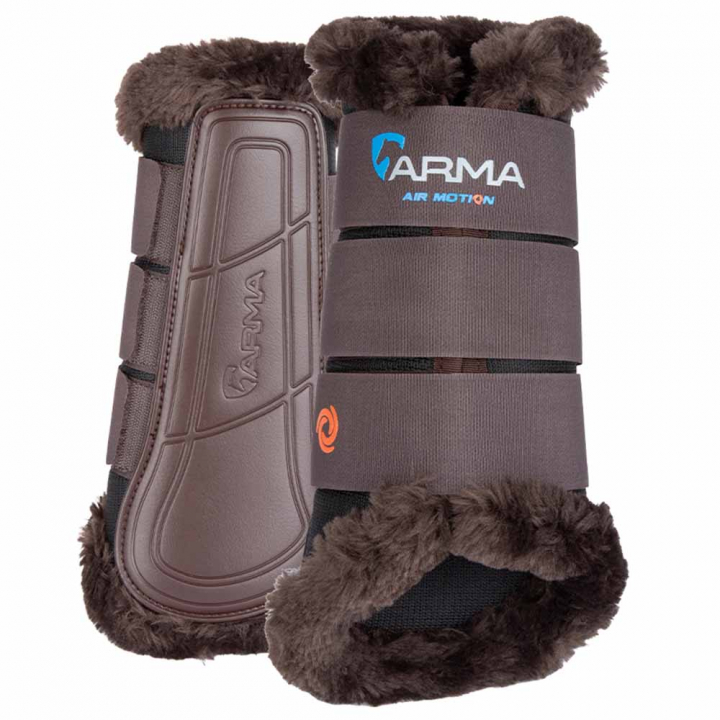 Brushing Boots Air Motion Supafleece Brown in the group Horse Tack / Leg Protection / Brushing Boots & Dressage Boots at Equinest (SH104700BR_r)