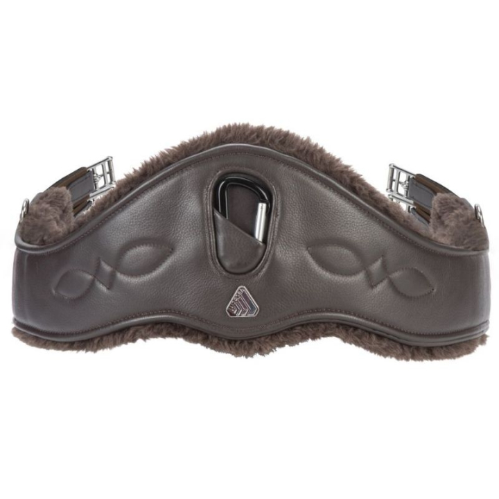 Anatomical Girth LUSSO Supafleece Brown in the group Horse Tack / Girths at Equinest (SH110980BR_r)