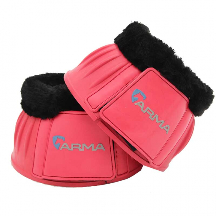 Fleece Rubber Boots Pink in the group Horse Tack / Leg Protection / Bell Boots at Equinest (SH134FRs_r)