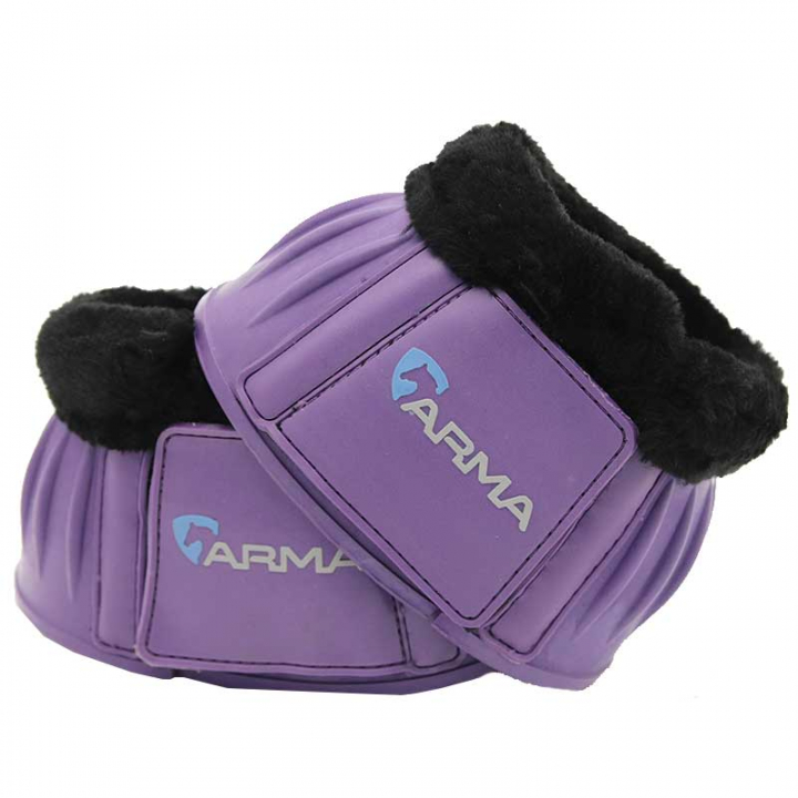 Fleece Rubber Boots Purple in the group Horse Tack / Leg Protection / Bell Boots at Equinest (SH134F_L_r)