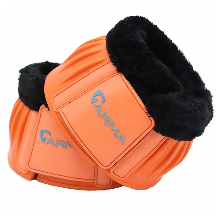 Arma Fleece Rubber Bell Boots Orange Equinest