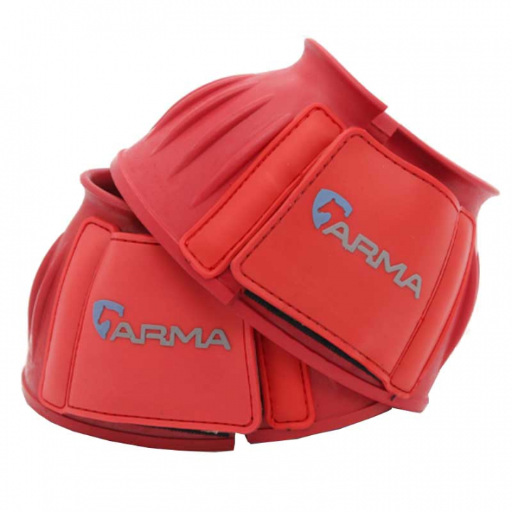 Fleece Rubber Boots Red in the group Horse Tack / Leg Protection / Bell Boots at Equinest (SH134VRo_r)