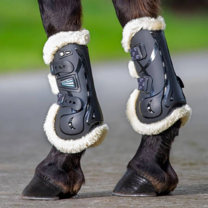 Carbon Fleece Tendon Tendon Boots Black in the group Horse Tack / Leg Protection / Tendon Boots at Equinest (SH1927Sv_r)
