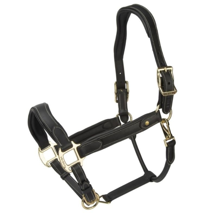 Leather Halter LUSSO Lorca Black in the group Horse Tack / Halters / Leather Halters at Equinest (SH425301BA_r)