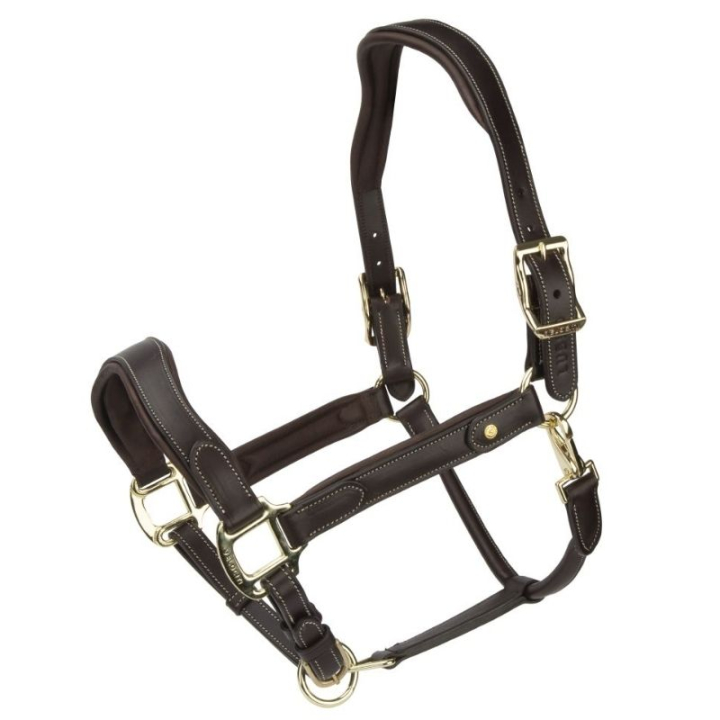 Leather Halter LUSSO Lorca Brown in the group Horse Tack / Halters / Leather Halters at Equinest (SH425303BR_r)