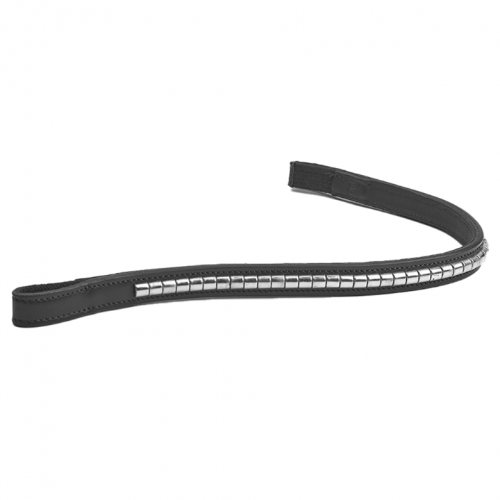 Headband Clinker Black/Silver  in the group Horse Tack / Bridles & Browbands / Browbands at Equinest (SH512347BASI_r)