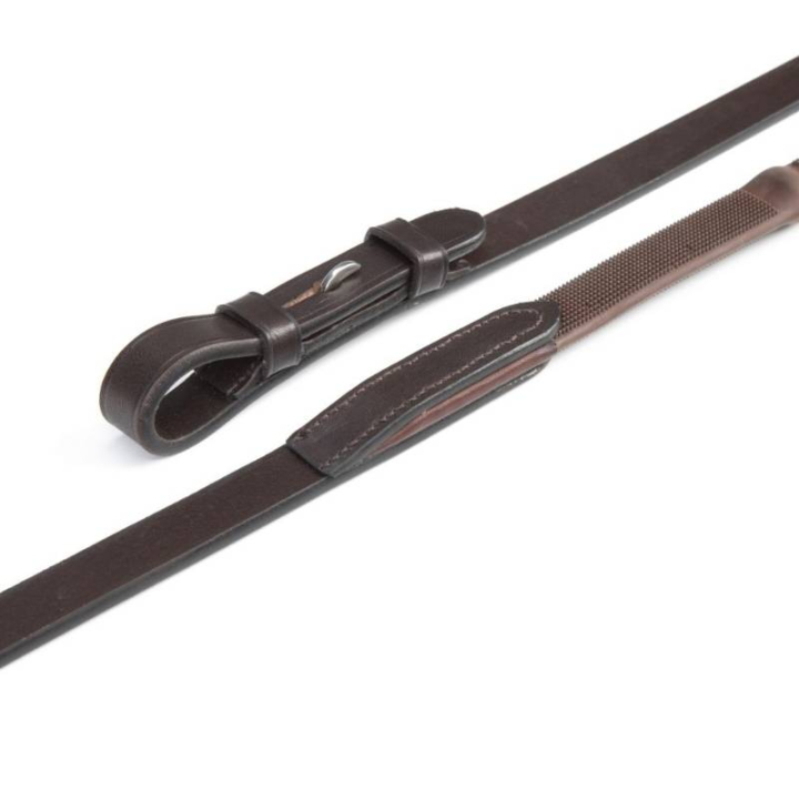 Reins LUSSO Elite Pro Brown in the group Horse Tack / Reins / Rubber Reins at Equinest (SH515203BR_r)