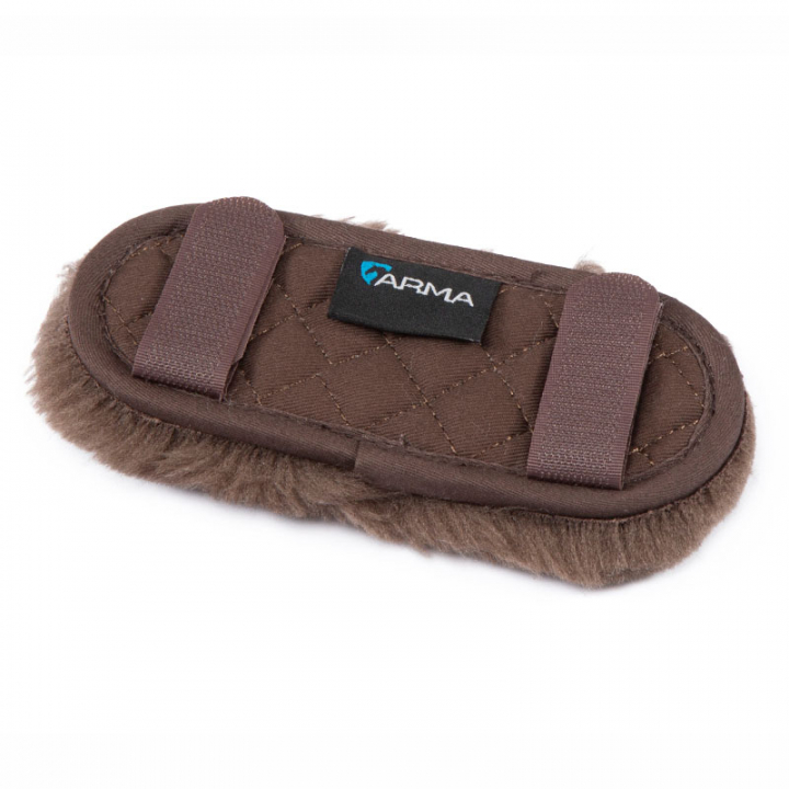 Fleece Jaw Guard Brown in the group Horse Tack / Bridles & Browbands / Noseband Guard, Chin Protection & Crown Pads at Equinest (SH5245BROS)
