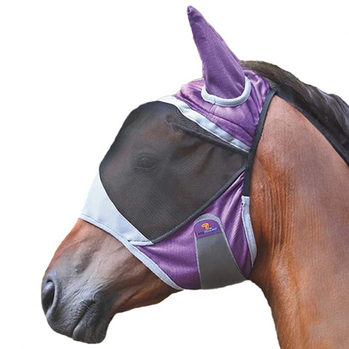 Fly Mask Deluxe with Ears Purple in the group Fly Protection / Fly Masks & Nose Nets at Equinest (SH6670Li_r)