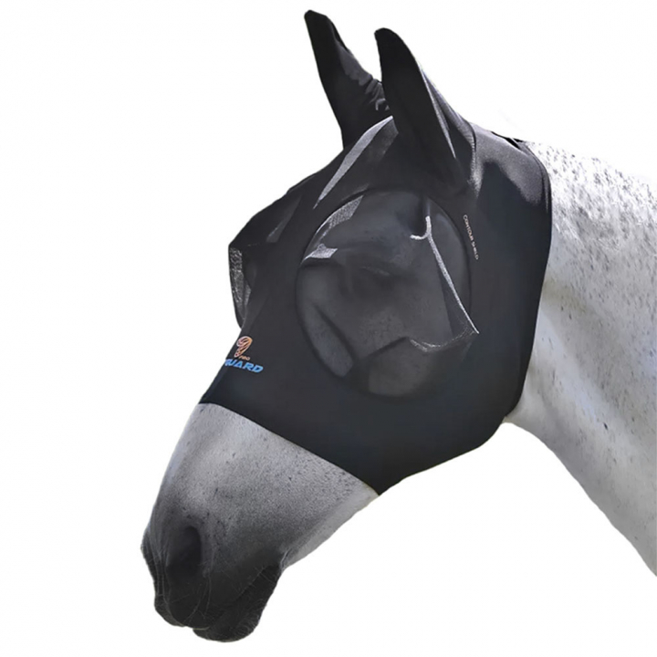 Stretch Fly Mask with Ears Black in the group Fly Protection / Fly Masks & Nose Nets at Equinest (SH6680Sv_r)