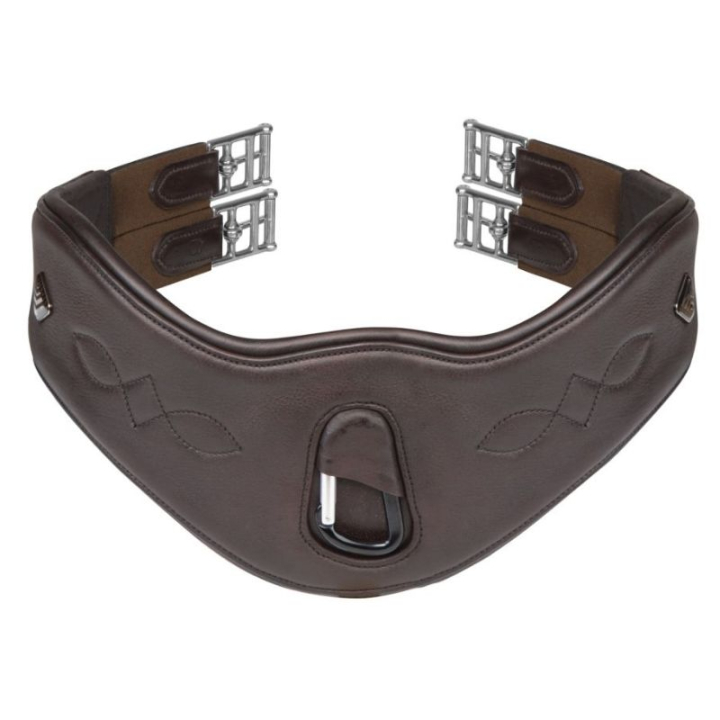 Anatomical Girth LUSSO Elastic Brown in the group Horse Tack / Girths at Equinest (SH714021BR_r)