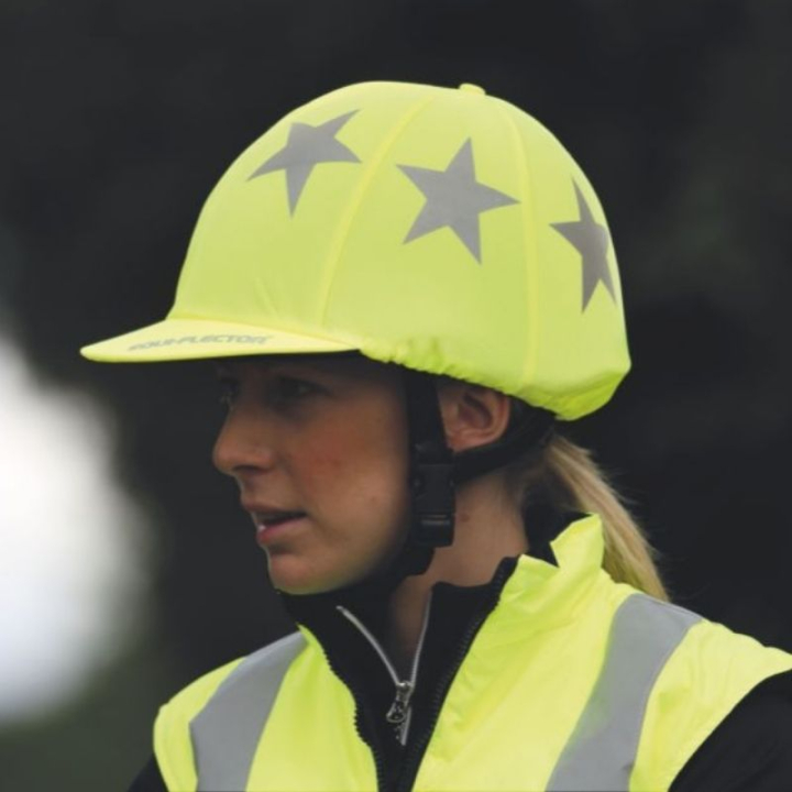 Helmet Cover Reflective Yellow in the group Riding Equipment / Reflective Equestrian Wear at Equinest (SH85242YE)