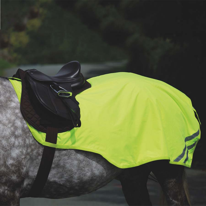 Mesh Reflective Quarter Sheet Yellow in the group Riding Equipment / Reflective Equestrian Wear at Equinest (SH940842Gu_r)