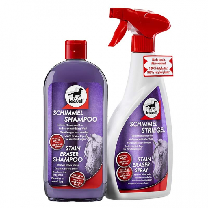 Shiny White Stain Eraser Duo in the group Grooming & Health Care at Equinest (SKIMMELKITLEOVET)
