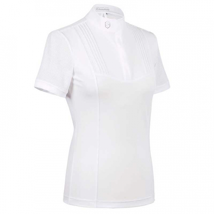 Sixtine Top White in the group Equestrian Clothing / Riding Shirts / Show Shirts at Equinest (SSS-W07-18Vi_r)