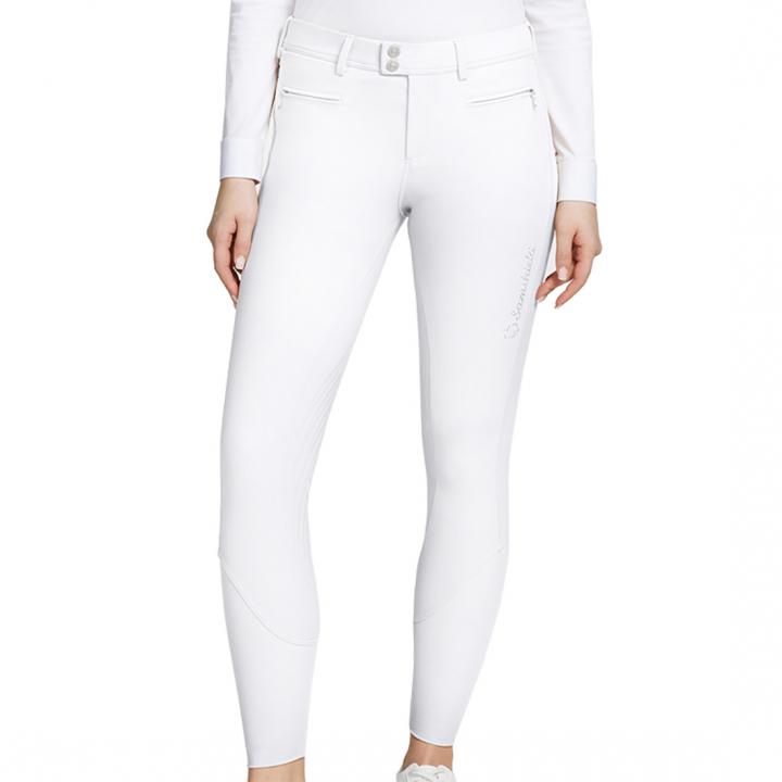 Riding Breeches Adele Knee-Grip White in the group Equestrian Clothing / Riding Breeches & Riding Tights / Breeches at Equinest (W-ADELEWH)