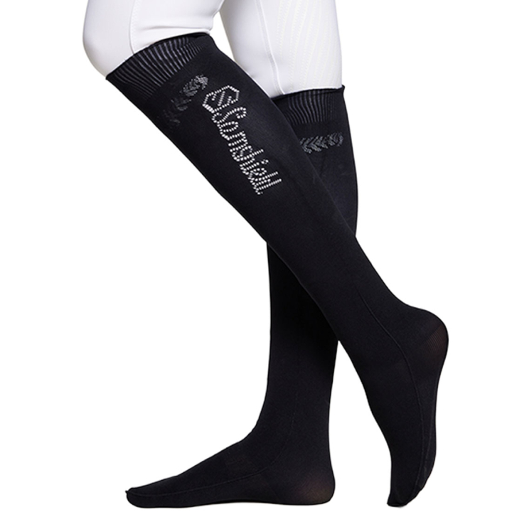 Riding Socks Balzane Seamless Flower Black in the group Equestrian Clothing / Riding Socks at Equinest (WBALZNESMLFLBA)