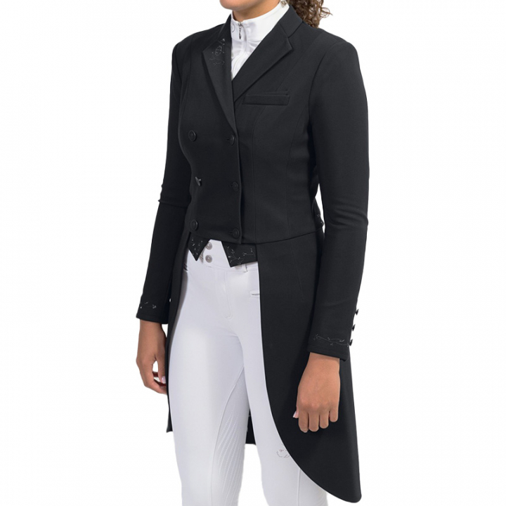 Tailsuit Crystal Leaf Black in the group Equestrian Clothing / Show Jackets & Tailcoats at Equinest (WFRACCLBA)