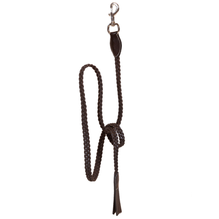 Leather Halter Plaited WBD Brown in the group Horse Tack / Lead Ropes & Trailer Ties / Leather Lead Ropes at Equinest (WO10EBRBR)