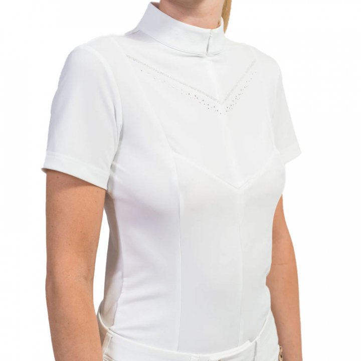 Competition Top Scarlett White in the group Equestrian Clothing / Riding Shirts / Show Shirts at Equinest (WSCARLETTWH)