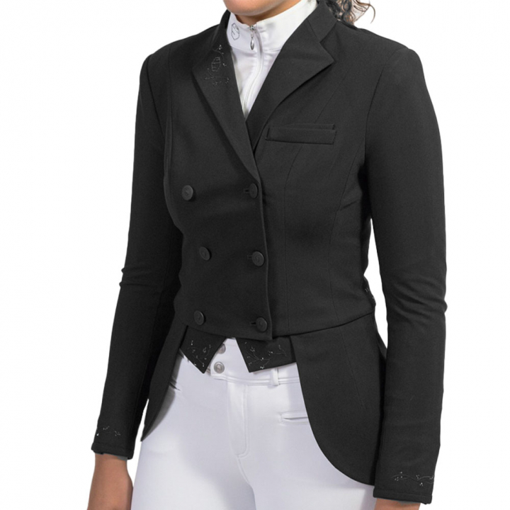 Short Tailsuit Crystal Leaf Black in the group Equestrian Clothing / Show Jackets & Tailcoats at Equinest (WSFRACCLBA)