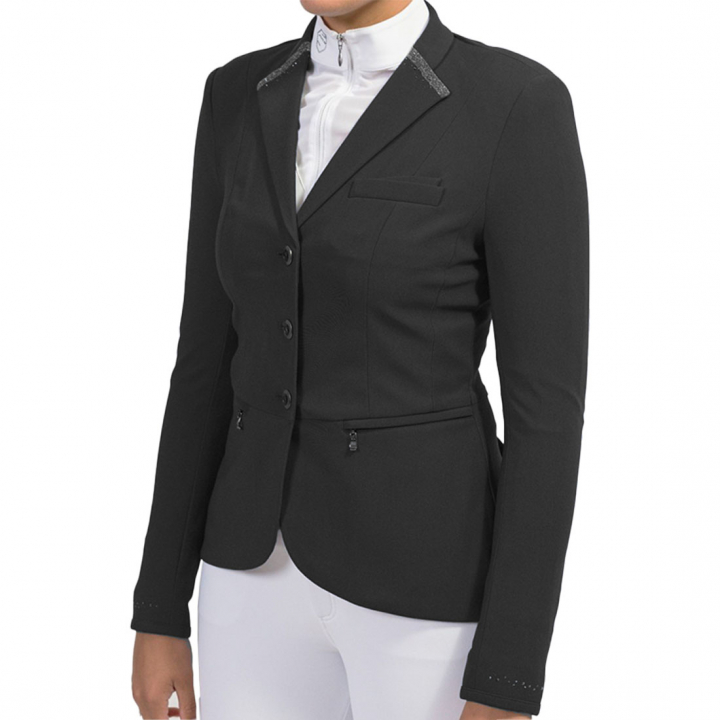 Show Jacket Victorine Crystal Intarsia Black in the group Equestrian Clothing / Show Jackets & Tailcoats at Equinest (WVICCITBA)