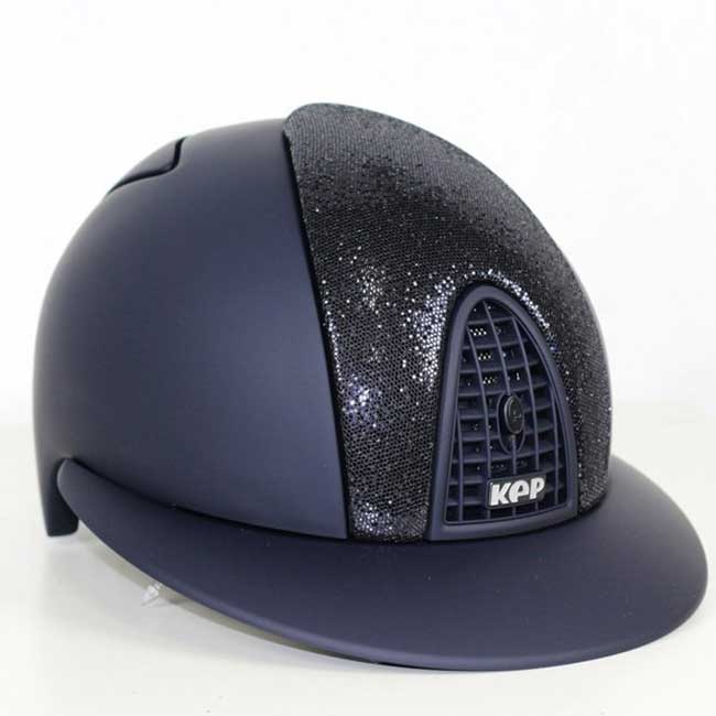 Cromo T Glitter Polo Blue in the group Riding Equipment / Riding Helmets / Wide Peak Riding Helmets at Equinest (kep_glitter_poloBl_r)