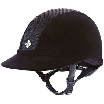 Riding Helmet SP8 Plus Micro-suede Black