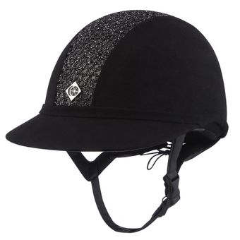 Riding Helmet SP8 0Sparkly Plus Micro-suede Black/Black bling
