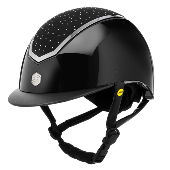 Riding Helmet MIPS Kylo Gloss Crystal Black/Chrome