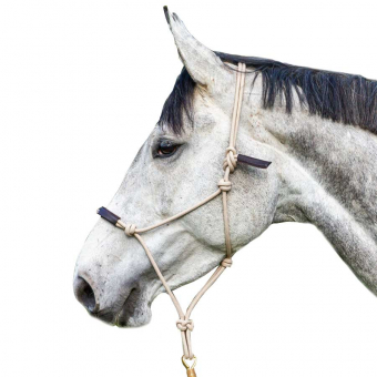 Rope Halter LCC Natural/Brown