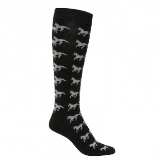 Children's Riding Socks Running Horse Navy