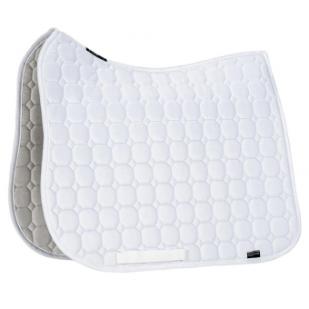 Dressage Saddle Pad Octagon White