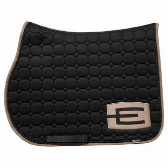 Saddle Pad E-logo Black Cappuccino/Black