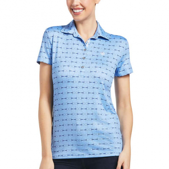 Polo Motif Full Cheek Print Blue