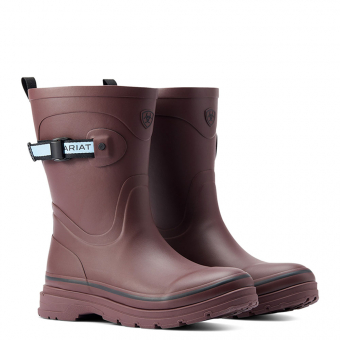 Kelmarsh Mid Rubber Boots Wine Red
