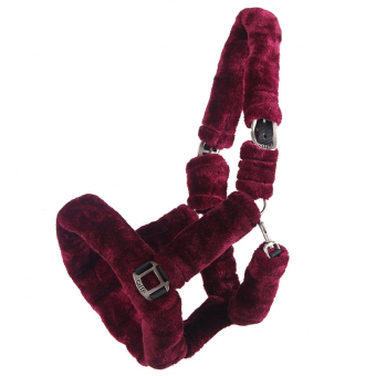 Halter Alaska Faux Fur Burgundy