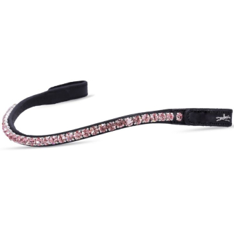 Browband Siena Black/Light Pink
