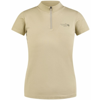 Riding Shirt Knit Athleisure Beige