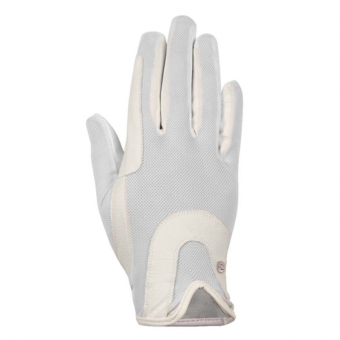Riding Gloves Grip Mesh White