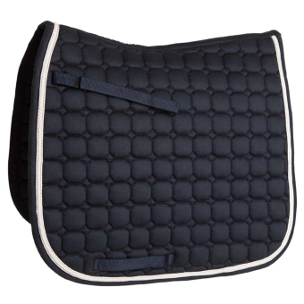 Dressage Saddle Pad Octagon Quilt Navy Blue