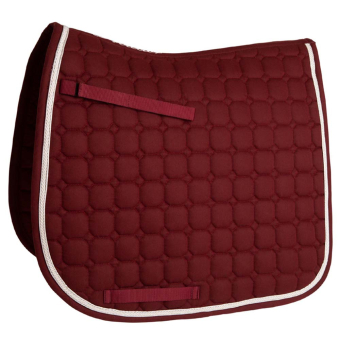 Dressage Saddle Pad Octagon Quilt Bordeaux