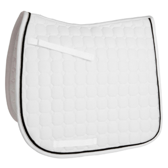 Dressage Saddle Pad Octagon Quilt White