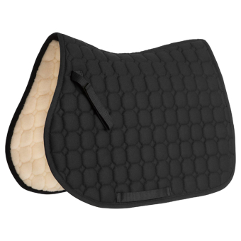 Saddle Pad Octacon Quilt Faux Fur Black
