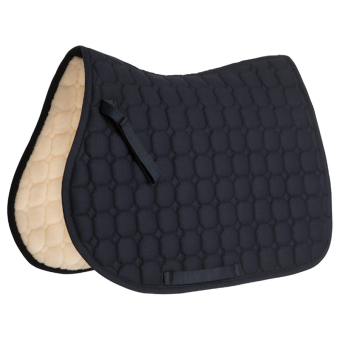 Saddle Pad Octacon Quilt Faux Fur Navy Blue