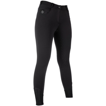 Heated Riding Breeches Comfort Full Grip Black
