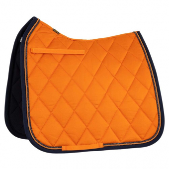 Dressage Saddle Pad Event Cooldry Orange/Navy Blue