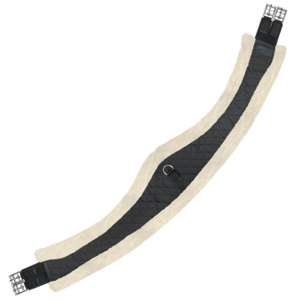 Girth Half Moon Faux Fur Black/Natural